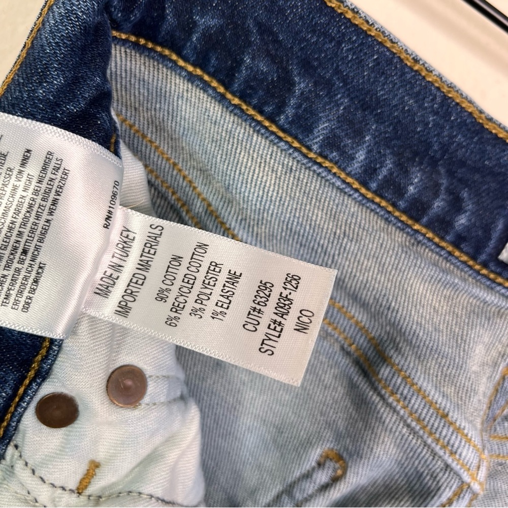 AGOLDE Women's Nico High Rise Slim Fit Jeans Size 25 Style A093F-1256 - Picture 10 of 10